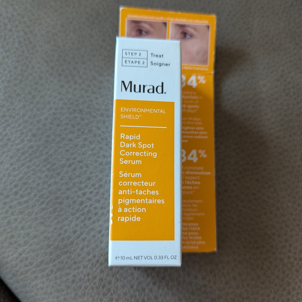 Murad Brightening Dark Spot Serum Box - White & Yellow